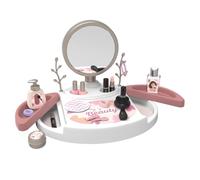 Smoby - My Beauty Studio - Coiffure, Onglerie, Maquillage Factice - Miroir Amovible - Tiroirs Rotatifs - 15 Accessoires - Matière Recyclée - A Partir de 3 Ans - Fabrication Française