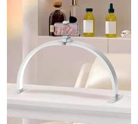 SMOCTAR Lampe Demi Lune Onglerie, Lampe Ongles Table Demi-lune, Lampes Esthetique - 3 Modes de Couleur et 10 Niveaux de Luminosité Réglables pour Tatouage, Cils, Beauté