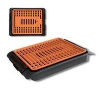Smokefree Grill Copper sans fumée, Comme Vu à la TV, Outil de cuisine Grillades Légumes grillés Viande grillée, Barbecue intérieur, Surface de cuisson couleur cuivre