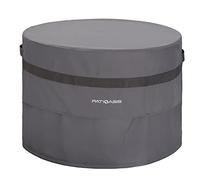 Smokeless Fire Pit Cover For Solo Bonfire Cover 28" Grey Fire Bowl Cover Waterproof 600D Oxford Fireplace Covers Outdoor Fit for Solo Yukon Cover