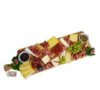 Smokemax® Grande planche de service XXL (environ 88 x 27 x 2 cm), planche à découper, planche design en bambou naturel de qualité supérieure (100 % huilée à l'huile d'olive naturelle)