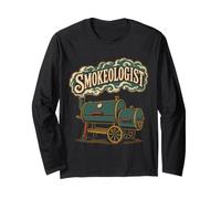Smokeologist Funny BBQ Pitmaster Manche Longue