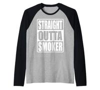 Smoker Straight Outaa Pitmaster Fumeur à Viande pour Amateur de Barbecue Manche Raglan