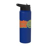 Smokey Bear Cute Head Logo 70's Style Typography Stainless Steel Insulated Water Bottle