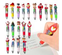 Smooth Writing Pens - 4 In 1 Retractable Multicolor | Ballpoint Markers | | Retractable Multicolor Design | Smooth Writing Markers Stationery Set | 20 Mini 4-in-1 Pens For Note-taking Journaling Home