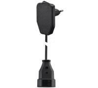 SMP 104577 - EuroPlug, rallonge de 3,0 m à interrupteur, noire