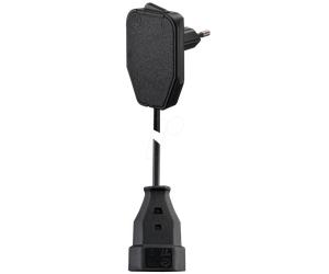 SMP 104577 - EuroPlug, rallonge de 3,0 m à interrupteur, noire