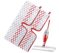 smtfcty 2 Pièces Replacement Microfibre Pad pour Vileda 1-2 Spraymax Absorbante Recharge Balai Microfibre Kit, Replacement Microfibre Pad Réutilisable, pour Taches de Nettoyage, Lavage Sol
