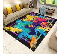 SMXVRC Jeux vidéo Moquette pour Garçons Chambre, 80x150cm, Coloré Jeu Contrôleur Tapis, Machine Lavable Facile Propre Jeux vidéo Tapis,Non Pli Pliable Jouer Moquette pour Enfants Chambre à Coucher