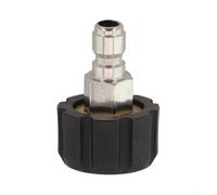 SMZhomeone 1 adaptateur de nettoyeur haute pression mâle vers M22 femelle 1/4 3/8" 14 15 mm en laiton pour nettoyage de voiture de jardin (1/4 QD mâle vers M22 15 mm femelle)