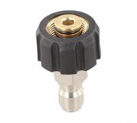 SMZhomeone 1 adaptateur de nettoyeur haute pression mâle vers M22 femelle 1/4 3/8" 14 15 mm en laiton pour nettoyage de voiture de jardin (3/8 QD mâle vers M22 15 mm femelle)