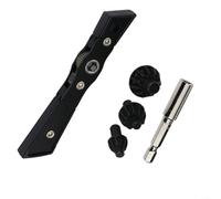 SMZhomeone 1 jeu de clés à cliquet avec tige d'extension, double direction réversible, aimant intégré, design compact en métal pour espaces étroits, noir, 124 mm