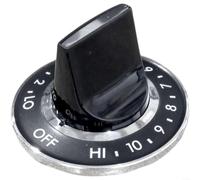 SMZhomeone Bouton de rechange Y700854 pour brûleur de table de cuisson à gaz Jenn Air - En plastique et métal - Contrôle précis - Facile à installer - Noir - 65 cm - Pour réparation de cuisine