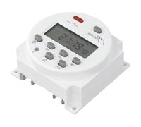 SMZhomeone Commutateur de minuterie programmable LCD 12 V CC avec relais sur panneau, programme quotidien et hebdomadaire, 17 réglages, mémoire intégrée et mémoire en cas de coupure d'alimentation