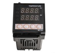 SMZhomeone Contrôleur de température numérique PID avec double affichage et fonction auto-accordage, prend en charge PT100 pour les entrées de thermocouple RTD et K, alimentation 12 V AC/DC, manuel