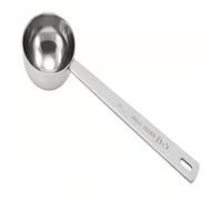 SMZhomeone Cuillère à café en acier inoxydable avec précision de 15 ml et 30 ml, long manche pour bocaux profonds, passe au lave-vaisselle, outil de cuisine argenté pour la cuisson (30 ml)