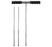 SMZhomeone Détecteur de sol en acier inoxydable - Longueur réglable de 81,3 à 122 cm - Détecteur de sol pour fosse septique - Outil de jardin