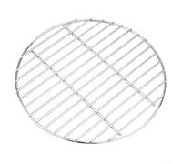 SMZhomeone Grille de barbecue pliable pour barbecue Weber rond au charbon de bois de 440 cm, grille rabattable en acier inoxydable avec charnière pour un remplissage facile, grille de cuisson argentée