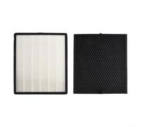 SMZhomeone Lot de 1 filtre HEPA pour purificateur d'air LV-PUR131-RF avec plaque de carbone 9997 % de filtration ABS blanc noir utilisation au bureau