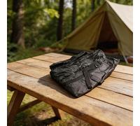 SMZhomeone Lot de 1 nappe pliable imperméable et résistante à la déchirure en tissu Oxford 210D, protection solaire, pour extérieur, camping, voyage, noir, 1000 x 200 x 100 cm (210D)