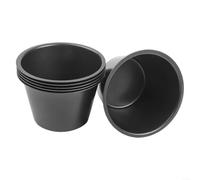 SMZhomeone Lot de 6 moules à muffins ronds antiadhésifs en acier au carbone 100 ml/200 ml pour friteuse à air comprimé petit four tartelettes gâteaux maison cuisine (tasse haute de 200 ml)