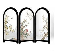 SMZhomeone Miroir pliable en acrylique de style chinois, décoration créative 3D avec design oriental complexe pour décoration de table d'intérieur, transparent, 23 x 33 cm (A)