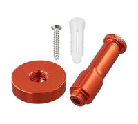 SMZhomeone Patère murale simple en aluminium pour vêtements, chapeaux, clés - Crochet utilitaire antirouille avec fixations pour couloir, garage, placard - 32 mm x 53 mm, bleu (orange)