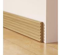SMZhomeone Plinthe autocollante imitation bois imperméable en caoutchouc pour protection des bords de mur, moulure décorative, dissimuler les imperfections, salle de bain, cuisine, 2 m x 8 cm (B)