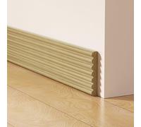 SMZhomeone Plinthe autocollante imitation bois imperméable en caoutchouc pour protection des bords de mur, moulure décorative, dissimuler les imperfections, salle de bain, cuisine, 2 m x 8 cm (A)