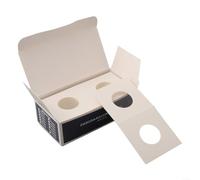 SMZhomeone Pochettes de 5,1 x 5,1 cm en plusieurs tailles pour collectionneurs, papier épais de 0,58 mm pour une protection et une organisation sécurisées des pièces de monnaie (23 mm)