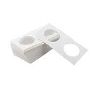 SMZhomeone Pochettes de 5,1 x 5,1 cm en plusieurs tailles pour collectionneurs, papier épais de 0,58 mm pour une protection et une organisation sécurisées des pièces de monnaie (33 mm)