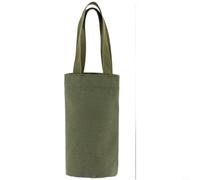 SMZhomeone Sac isotherme en toile avec poignée pour bouteille d'eau - Portable - Pour voyage, camping - Vert kaki et noir - 37 x 15 x 12 cm (vert kaki)