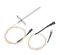 SMZhomeone Sonde PT100 en acier inoxydable pour gril à granulés, 60 cm, large plage de -30 à 450 °C pour rôtir un barbecue