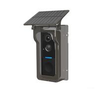 SMZhomeone Sonnette de Porte Sans Fil avec Couverture Solaire, 1080P, Visiophone Vidéo, Détection de Mouvement PIR pour Vision Nocturne, IP65, Étanche, Installation pour Tuya pour Extérieur