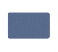 SMZhomeone Tapis de bain en diatomite à séchage rapide avec envers antidérapant en silicone pour salle de bain, cuisine, entrée, beige, 30 x 80 cm (bleu)
