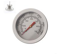 SMZhomeone Thermomètre bimétallique pour barbecue et four avec cadran de 52 cm et sonde de 4 cm jusqu'à 700 °C pour une surveillance précise de la cuisson en plein air Blanc