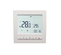 SMZhomeone Thermostat d'ambiance numérique LCD écran tactile contrôle chauffage au sol 6 périodes programmation intelligente enfant ABS blanc 86 x 86 x 4 cm pour la maison et le bureau