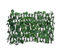 SMZhomeone Treillis Extensible Brise Vue Feuilles de Lierre Artificielles pour Jardin, Vert Frais, Facile à Nettoyer (Raisin)