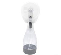 SMZhomeone Ventilateur portatif avec brume d'eau pour le refroidissement à l'extérieur, léger et silencieux, ventilateur brumisateur pour la plage, le camping, la randonnée, les voyages (blanc)