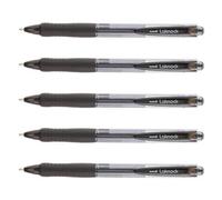 Stylo bille Uni Ball Laknock rétractable pointe 1,4 mm - noir