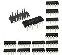 SN74AHCT125N Lot de 10 sorties quadruple bus buffer IC DIP-14 | Tension de fonctionnement 3 États 4,5 V à 5,5 V, bloc logique CMOS haute vitesse