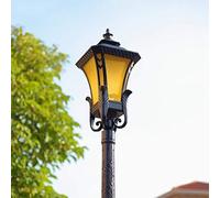 SnamicE Lampadaire d'extérieur E27 antique étanche IP55 haut poteau lumineux vintage cour jardin pelouse colonne lampe décoration extérieure villa parc 1,35 m