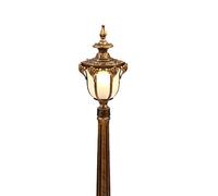 SnamicE Lampadaire d'extérieur - Étanche - Éclairage de rue - Villa - Jardin décoratif - Lumière de chemin anti-rouille - Bronze - 80 cm