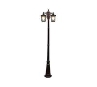 SnamicE Lampadaire d'extérieur, lampadaire extérieur, étanche à l'eau, éclairage de rue rétro, lampe de paysage, lampe de cour en métal aluminium, colonne L, hauteur 280 cm