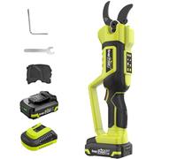 SnapFresh Sécateur Électrique Sans Fil 20V, Moteur Brushless, Diamètre de Coupe Max. 40 mm, Sécateur Électrique avec Batterie 2,0 Ah et Chargeur, Lame SK5 pour Branches, Arbustes et Troncs
