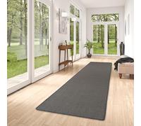 Snapstyle Astra - Sisal Nature - Tapis Long Couloir - Anthracite - 9 Tailles