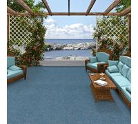 Snapstyle Kingston - Tapis Type Gazon Artificiel - pour Jardin, terrasse, Balcon - Blue 13 Tailles Disponibles