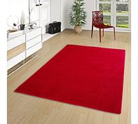 Snapstyle Luna - Tapis à Poils Longs - Velours - Rouge - 17 Tailles Disponibles