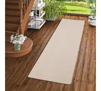 Snapstyle Strong - Tapis Long Couloir - Tapis en Velours à Boucles Fines - Beige - 9 Tailles