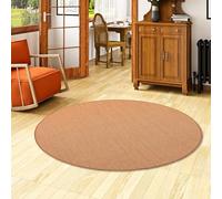 Snapstyle Tapis Astra en sisal tissé en Fibres Naturelles Rond - Brun - 4 Tailles Disponibles